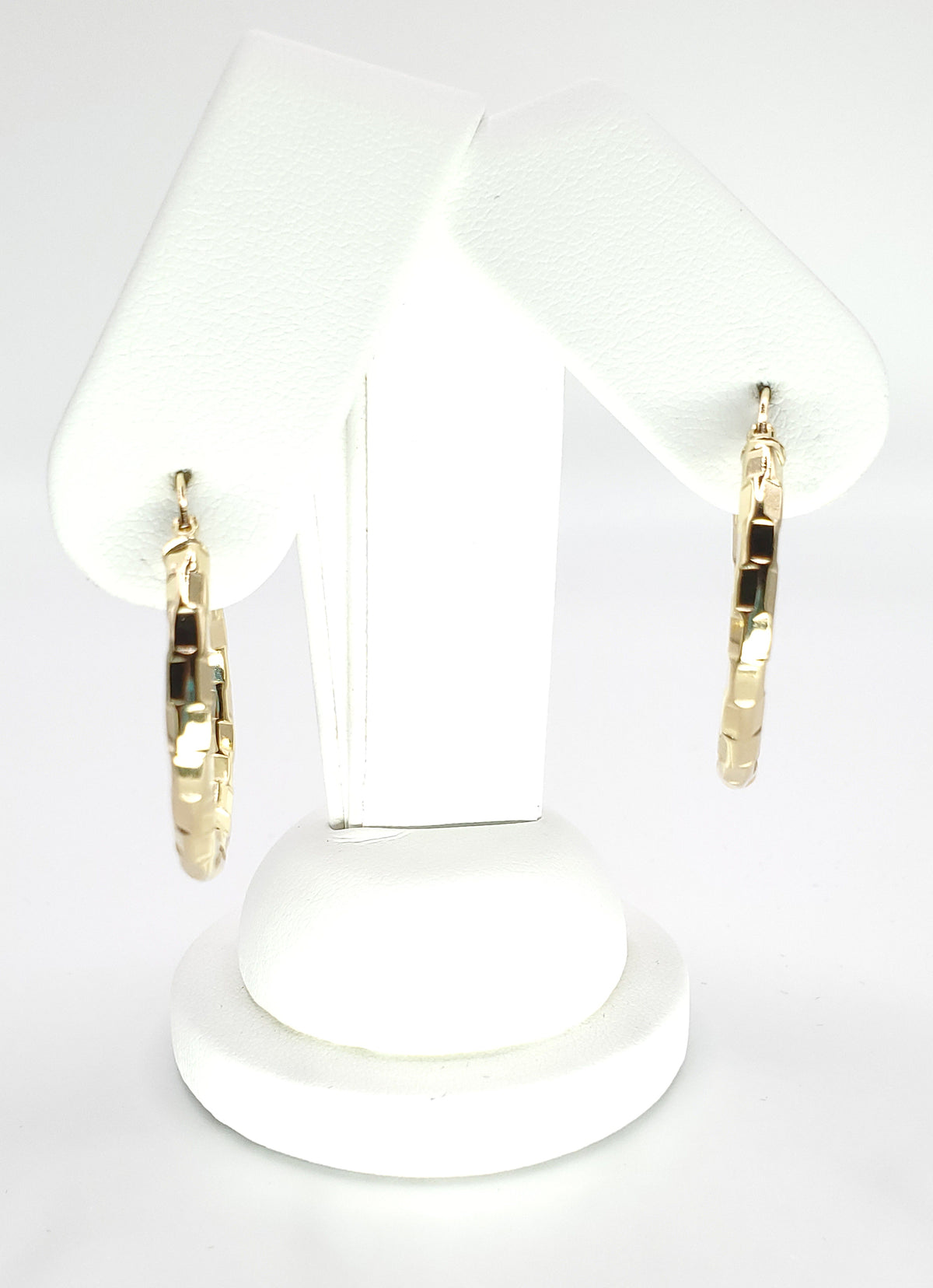 18K Yellow Gold 26.75mm Dia. Hoop Earrings