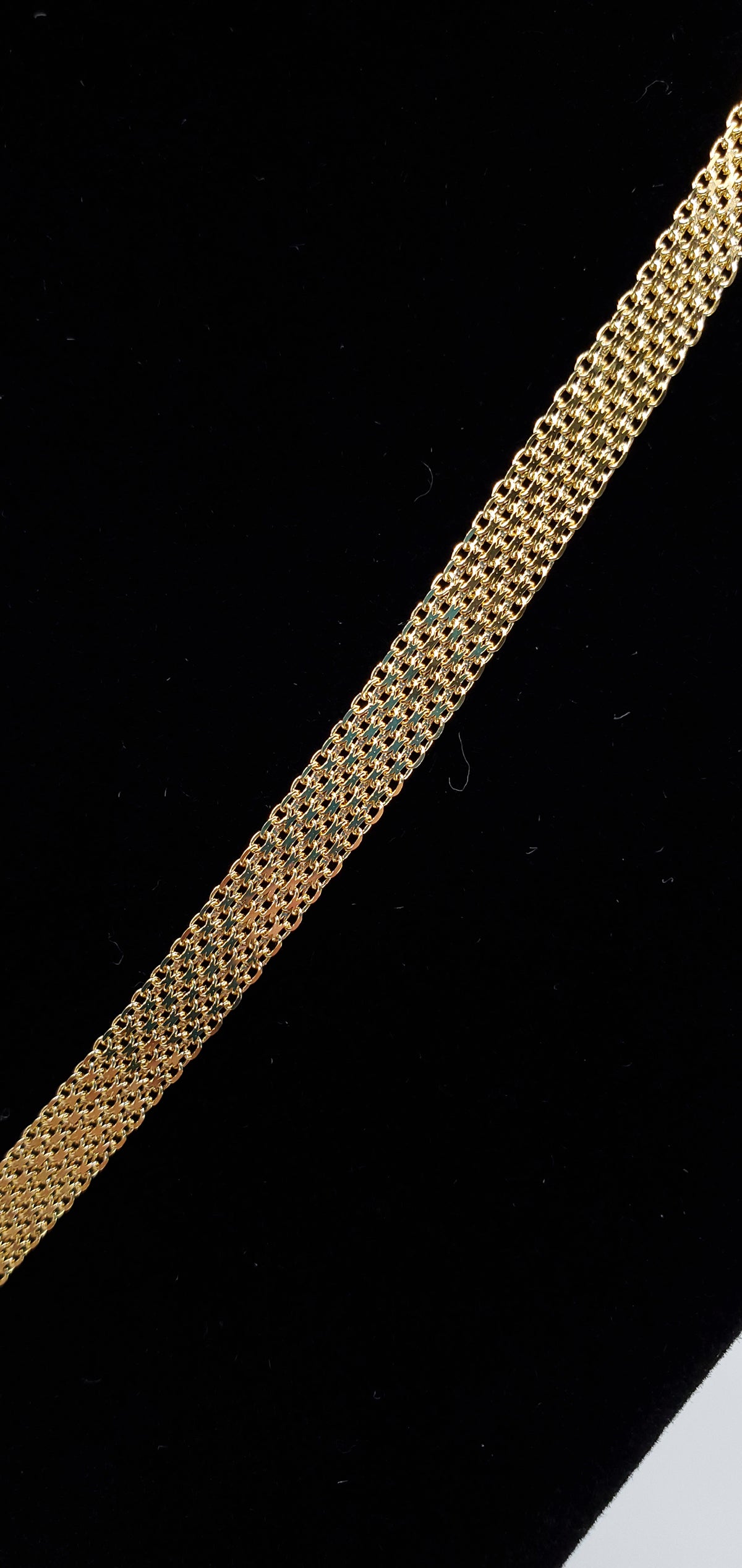 18K Yellow Gold 18&quot; Mesh Chain Necklace